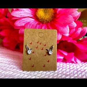 Angel Zircon 925 Silver Stud earrings